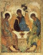 Andrei  Ivanov Old Testament trinity Sweden oil painting artist